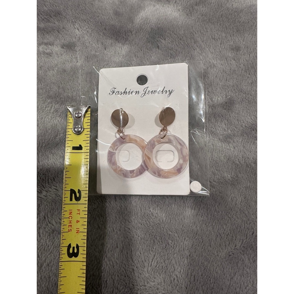 Fashion Jewelry Circle Drop Earrings - Statement Dangle Earrings